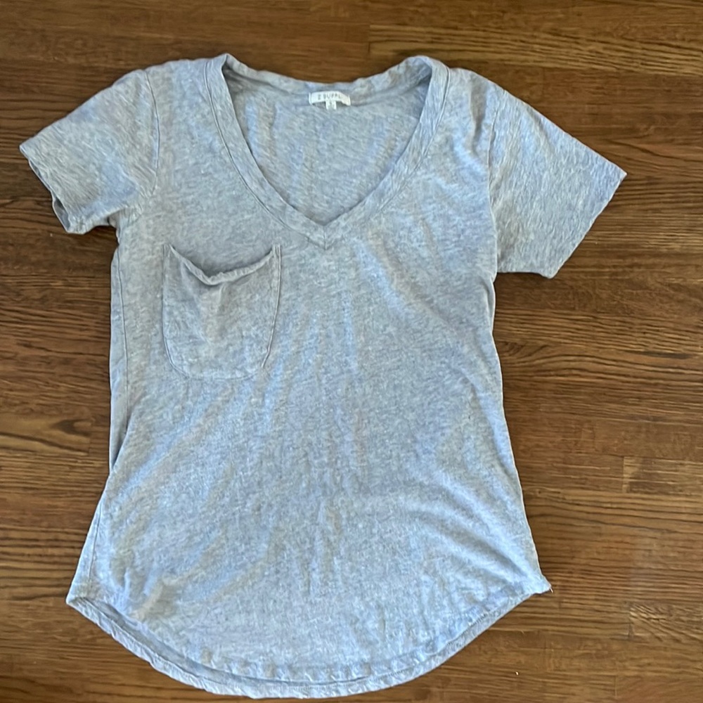 Z supply pocket tee gray size small